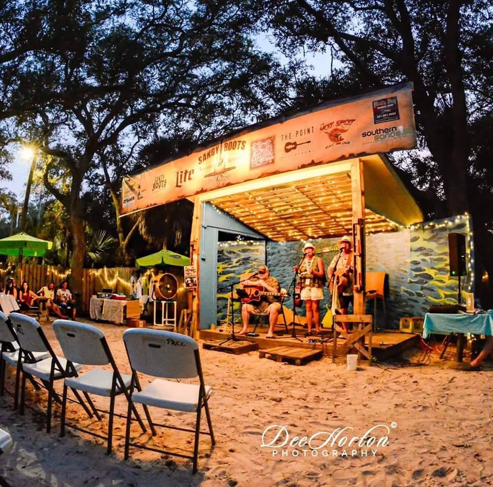 Live music at The Courtyard — Bubba N' Them at The Point Restaurant Perdido